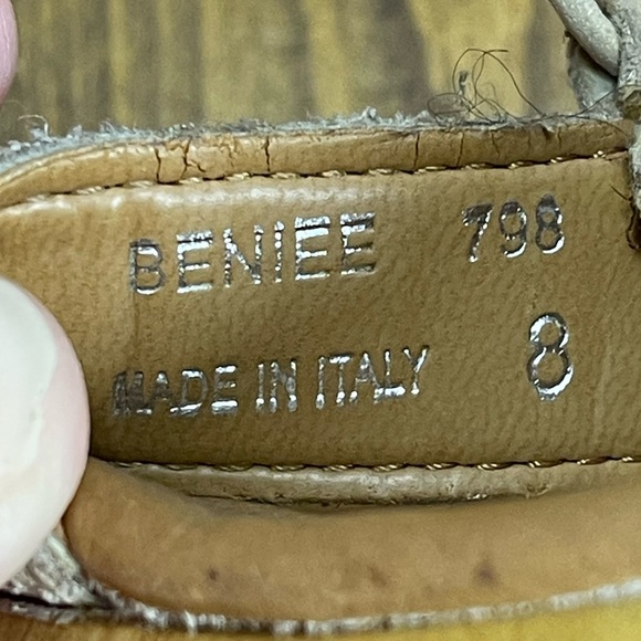 Steve Madden Womens size 8 Beniee platform sandals cream and tan - Picture 4 of 9